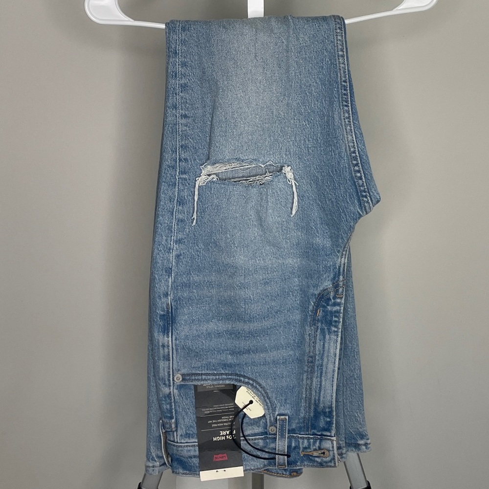 Levi's Light Blue '70s High Flare Jeans